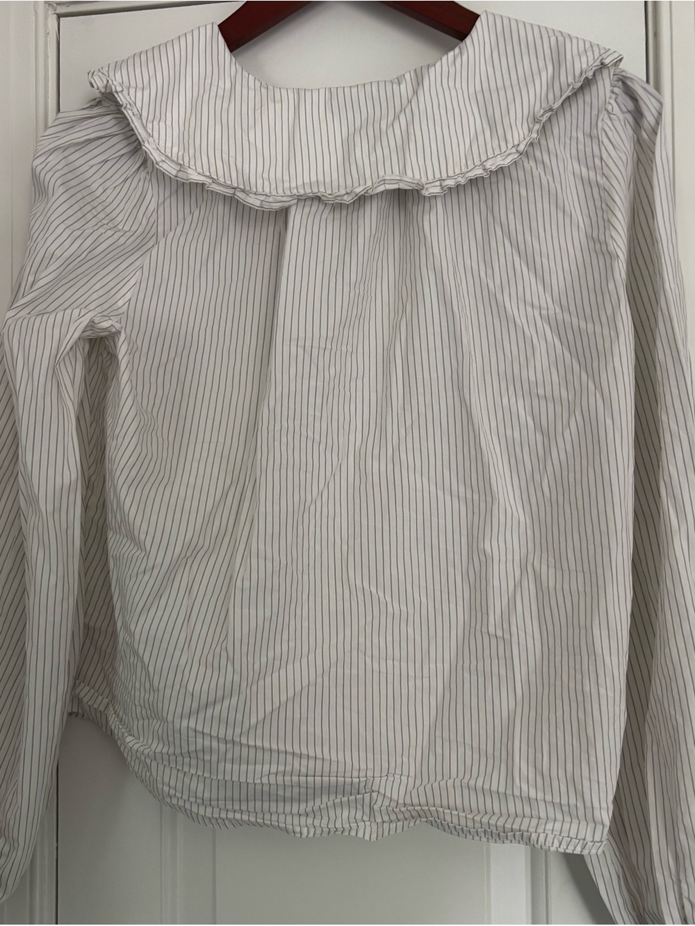 A New Day Striped Button Up Blouse - Picture 4 of 4